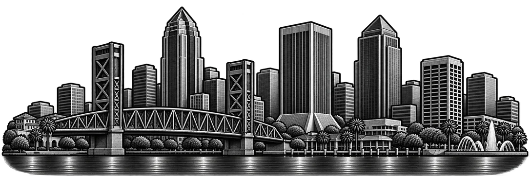 Jacksonville city skyline