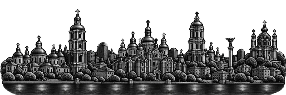 Kyiv city skyline