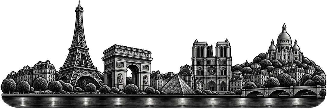 Paris city skyline