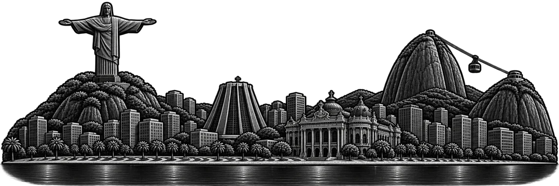 Rio de Janeiro city skyline