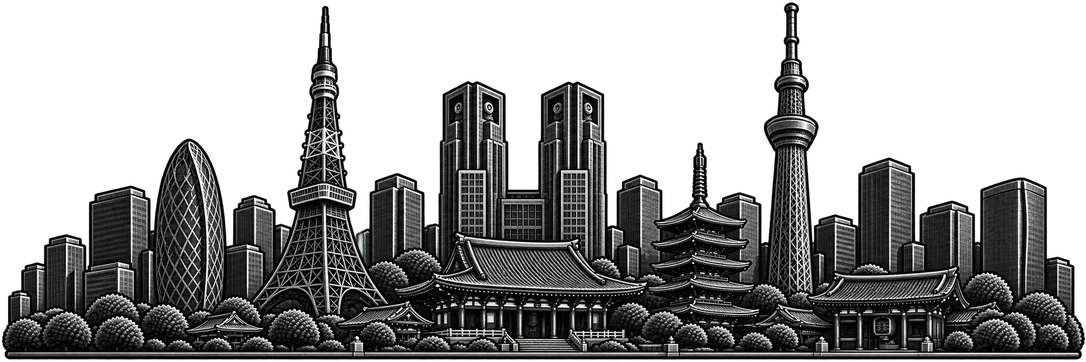 Tokyo city skyline