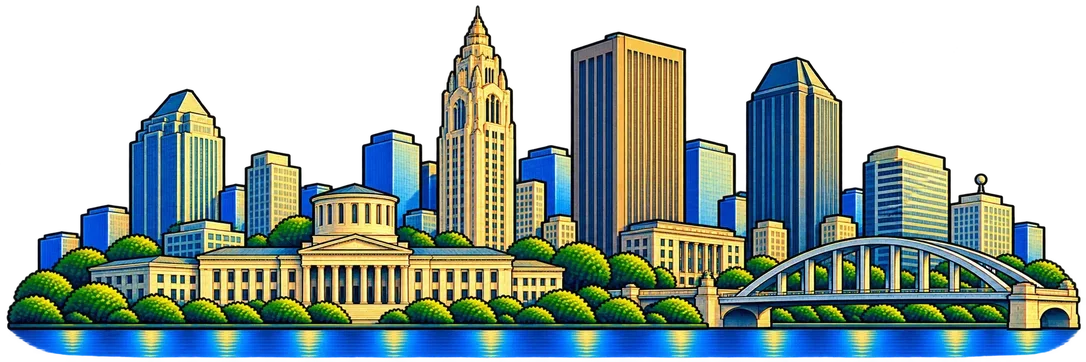 Columbus city skyline