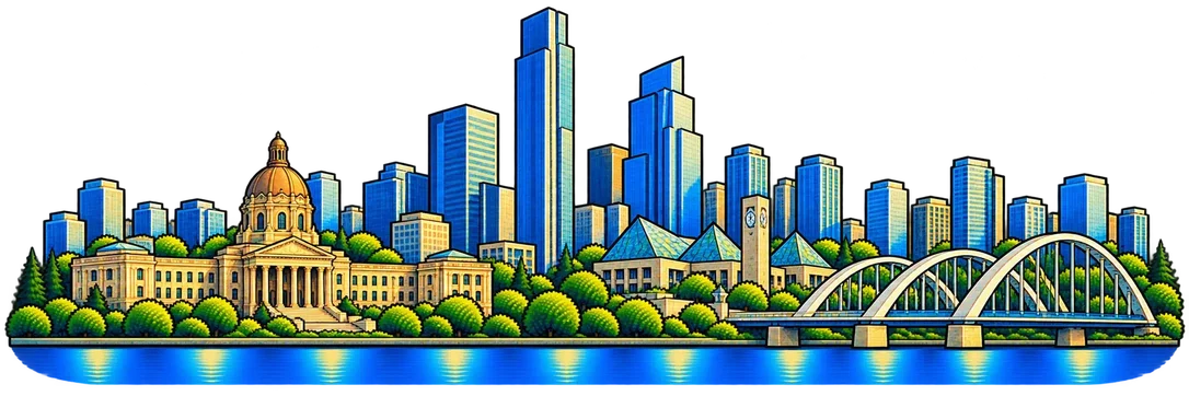 Edmonton city skyline