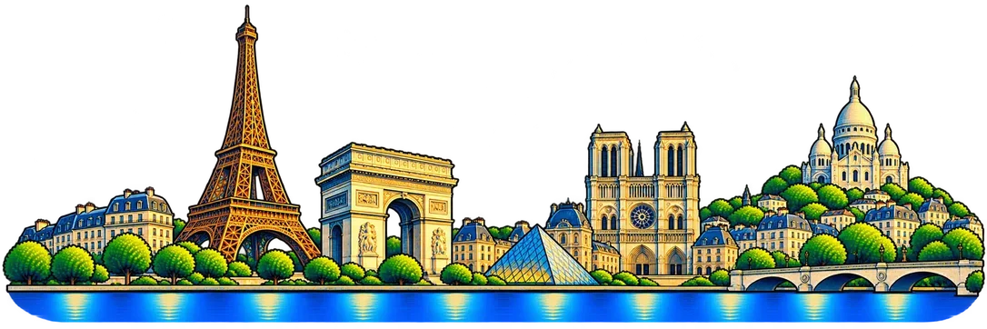 Paris city skyline