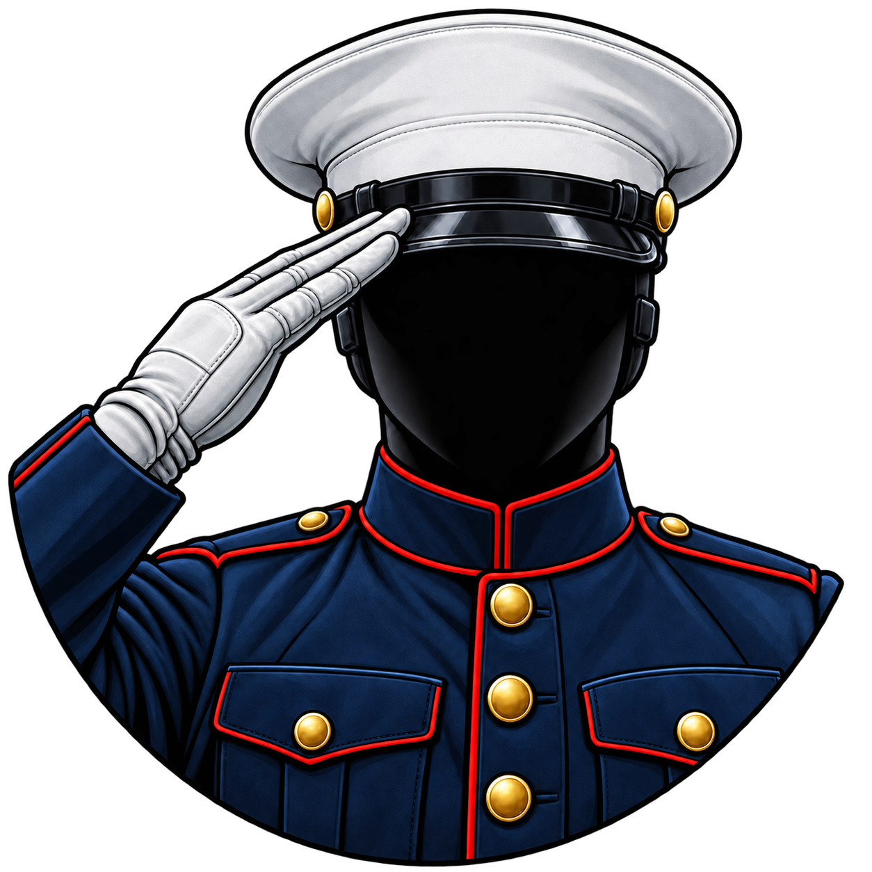 Marine Corps Dress uniform salute